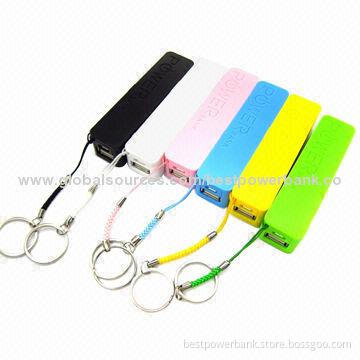 Colorful Portable Cell Phone USB Travel Charger, 5V/1A, 2,600mAh Perfume Power Bank